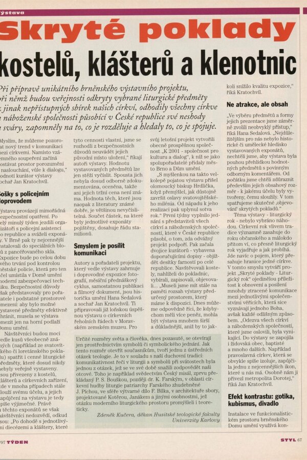 Týden IV, 1997, č. 47, s. 67.